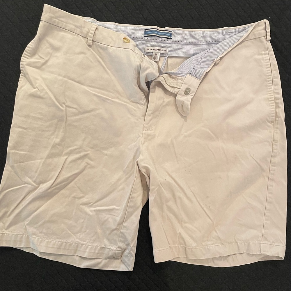 Light Khaki Peter Millar Shorts